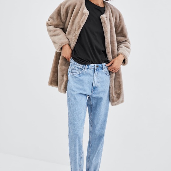 ZARA FAUX FUR COAT BRAND NEW WITH TAGS XS - Picture 6 of 7